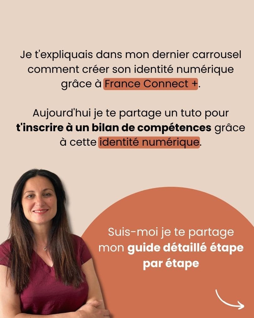 S'inscrire à un bilan de compétences avec France Connect